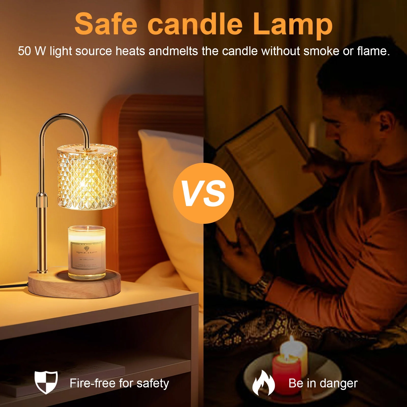 Finew Candle Warmer Lamp with Timer Dimmer - Image 5