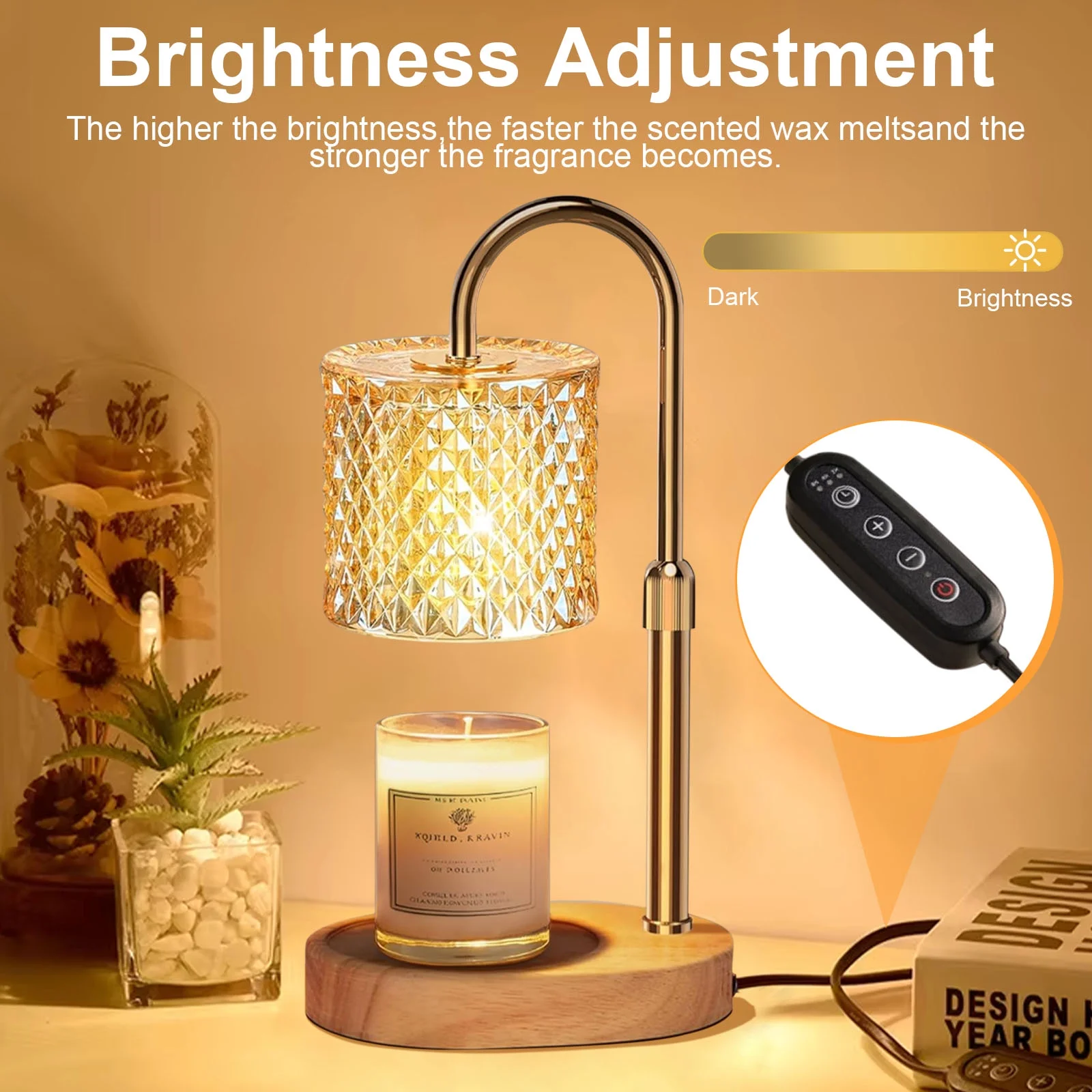 Finew Candle Warmer Lamp with Timer Dimmer - Image 3